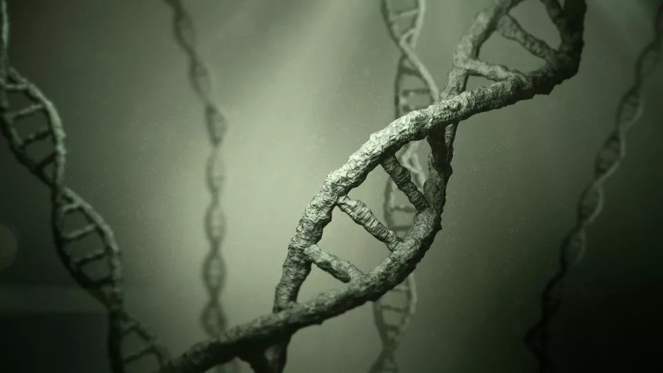 Bild på en DNA-sträng