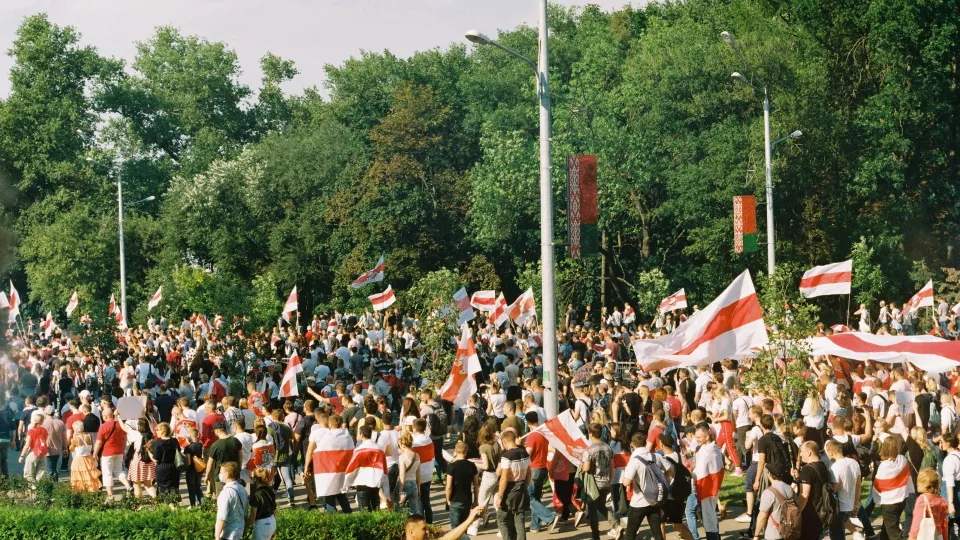 Protester i Belarus