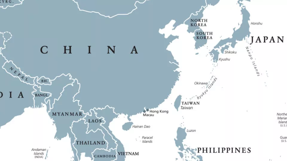 Karta Ostasien