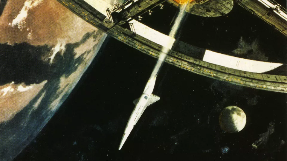 En plansch för filmen 2001– ett rymdäventyr